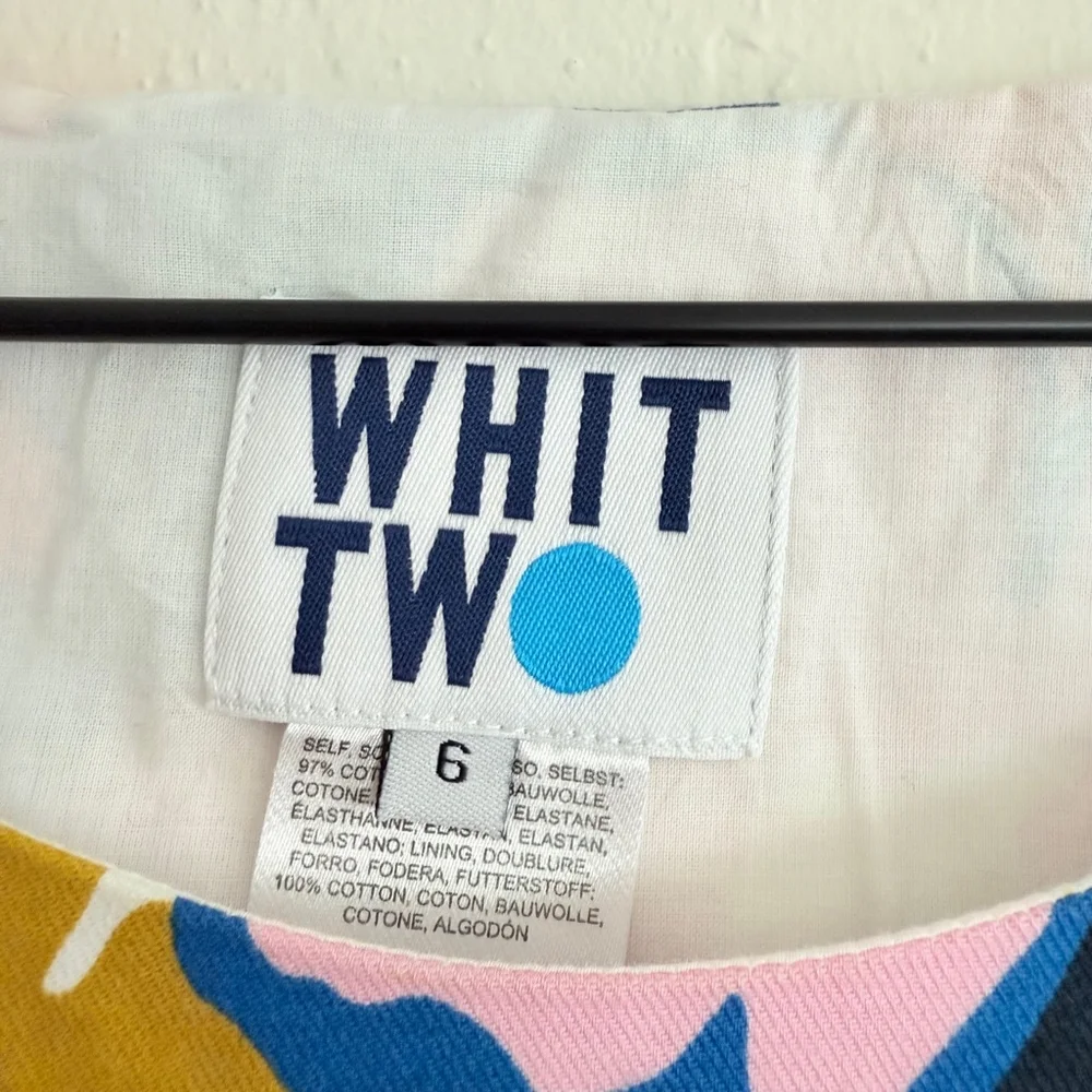 Whit Two Women's Multicolor Floral Sleeveless Dress Size 6 - Picture 6 of 7